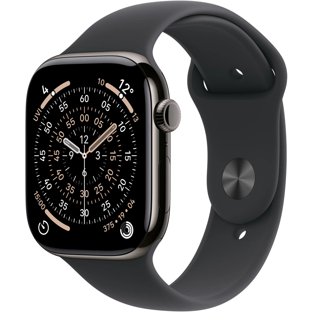 Apple Watch 11, GPS + Cellular, 46 mm, Rose Gold Aluminium Case, Light Blush Sport Band - imaginea 11